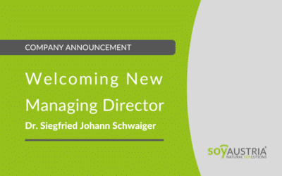New Managing Director Dr. Siegfried Johann Schwaiger